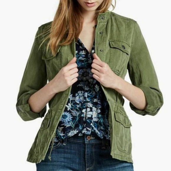Lucky Brand Jackets & Blazers - 🍀Lucky Brand Green Cargo Military Style Jacket S